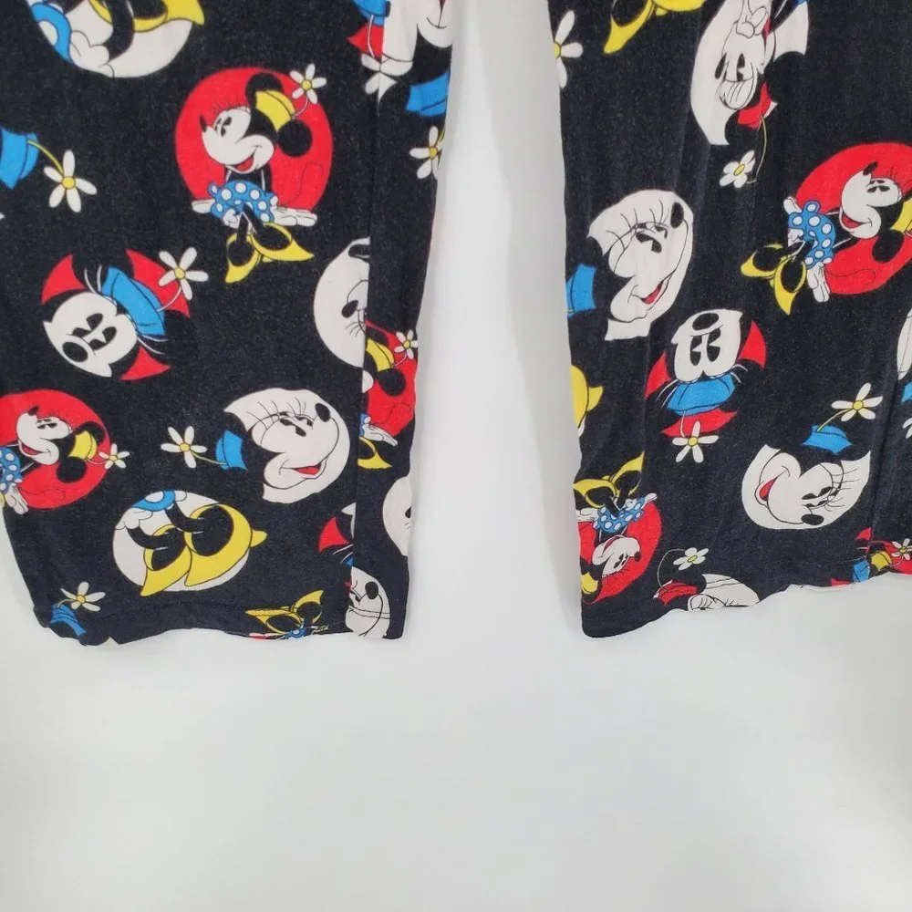 Disney Girls Mickey Mouse Pajama Pants Size M‎ Elastic Waist Sleep Stretch Soft